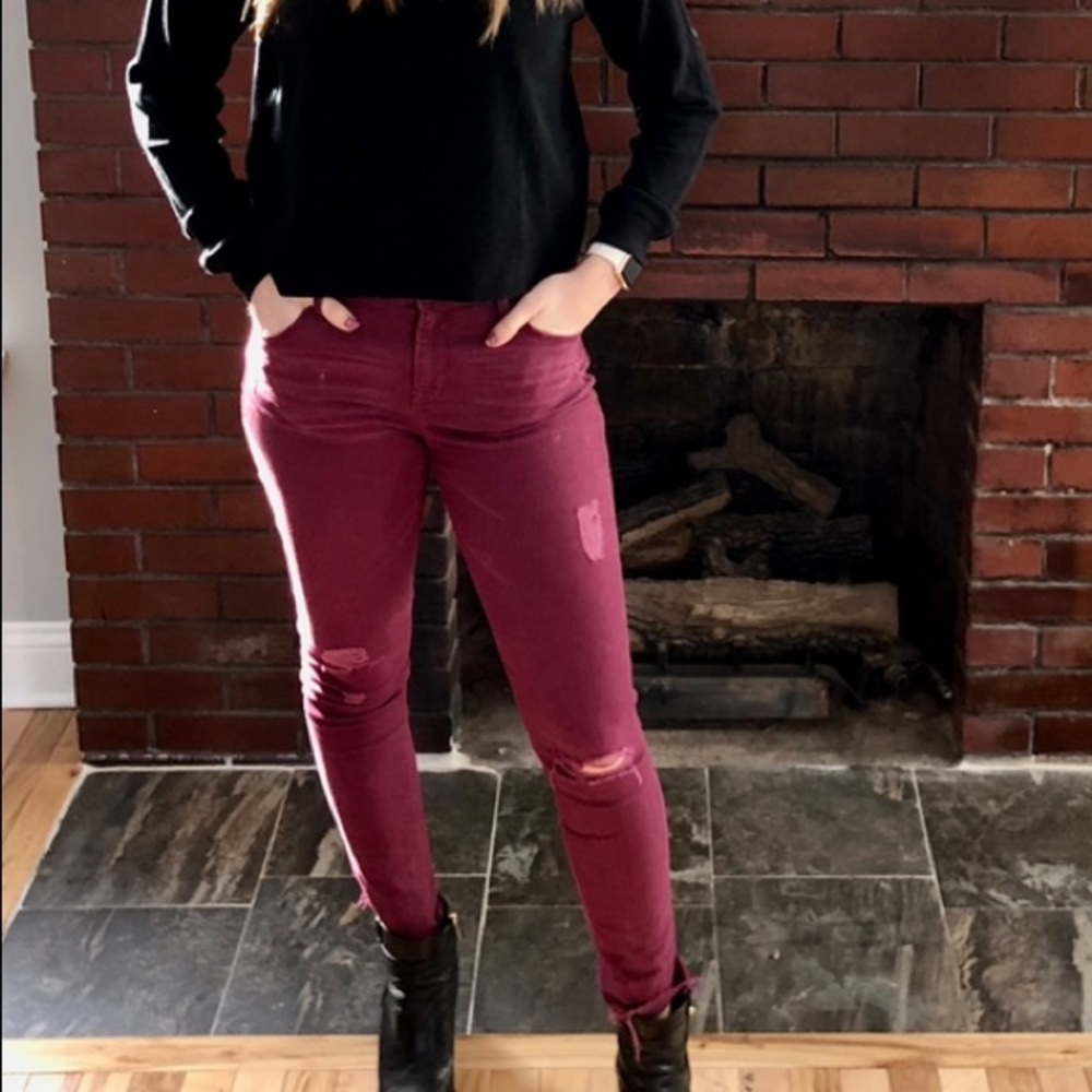 Burgundy express jeans!
